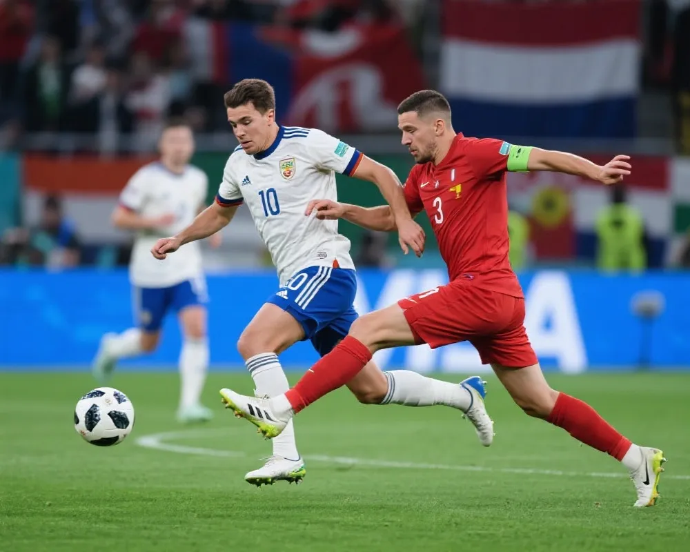 世界杯比赛对抗画面